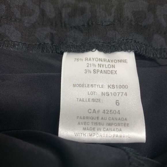 Athletic Skirt Swing Control Skort Womens Size 6 Black Leopard Stretch Golf - Picture 2 of 7